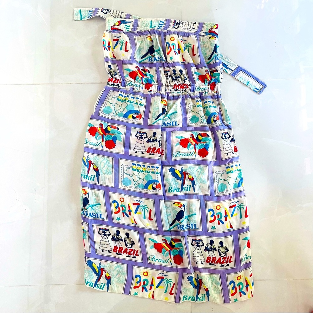 Rosa Cha Brazil Pure Silk Strapless Dress